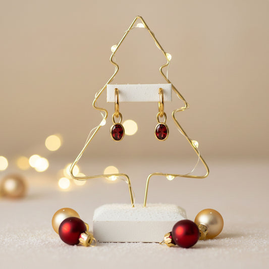 BAYANA Christmas Earrings - Red