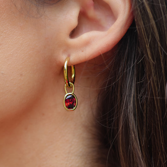 BAYANA Christmas Earrings - Red