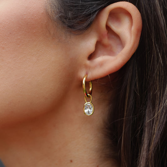 BAYANA Christmas Earrings- Clear