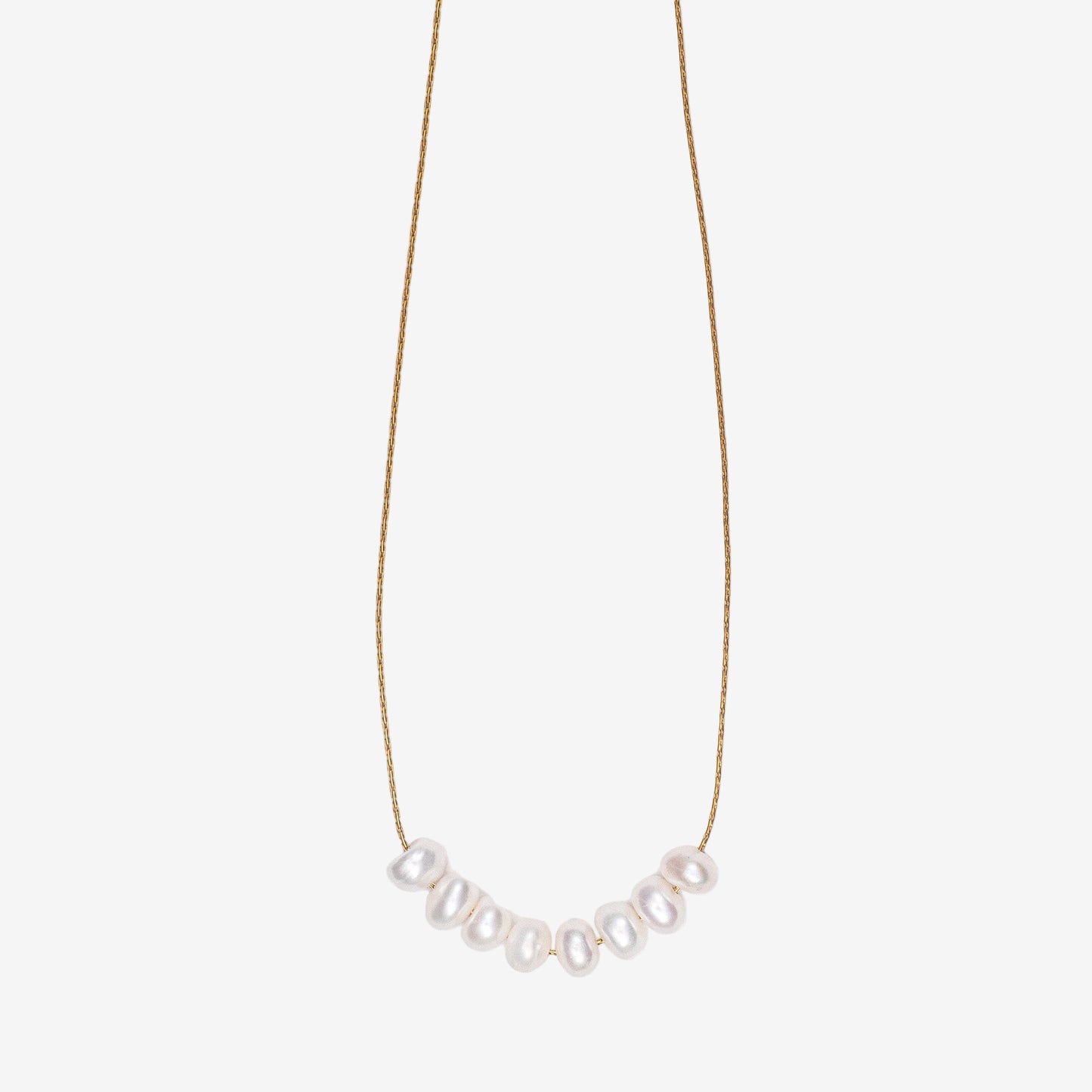 FRESHWATER PEARL NECKLACE - 18k Stainless Steel Waterproof Necklace