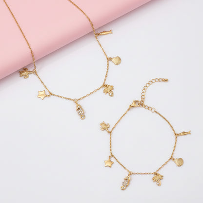 OCEAN CHARMS Bundle - Necklace & Bracelet